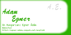 adam egner business card